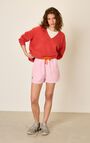 Women's jumper Razpark - LOVE MULTIMELANGE - Red - TU