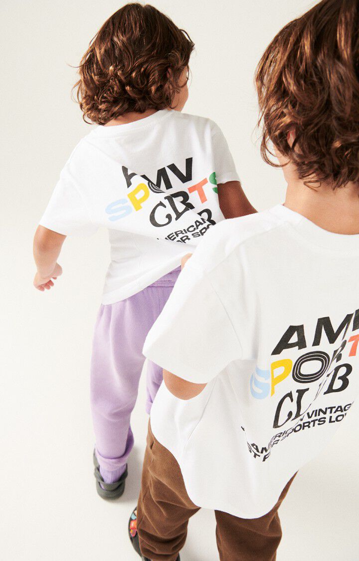 T-shirt enfant Fizvalley "AMV SPORTS CLUB", BLANC MULTICOLORE, hi-res-model