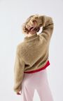 Women's cardigan East - MELANGE SAND - Beige - S