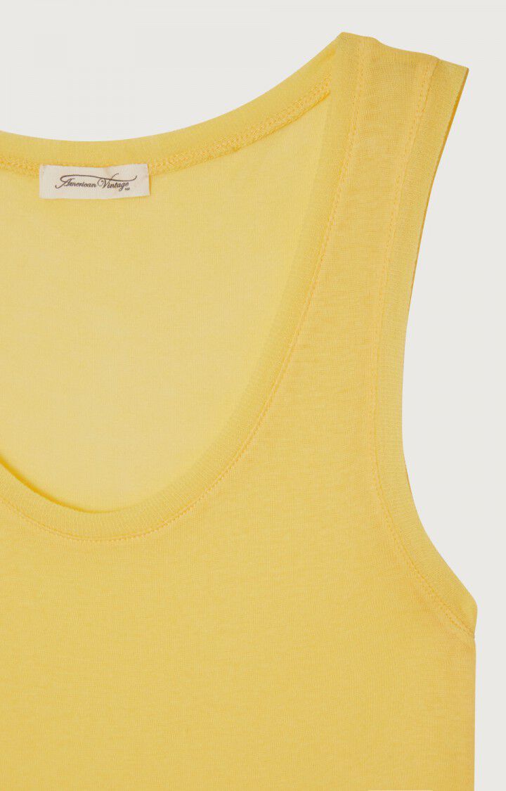 Women's tank top Massachusetts - BRIOCHE VINTAGE - Yellow - S