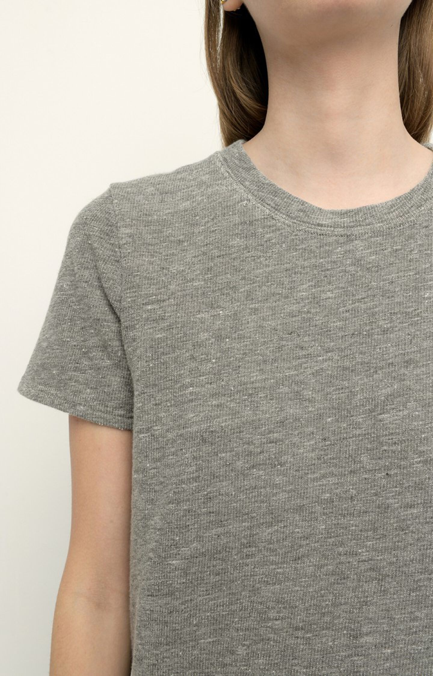 grafisch werkwoord Doe mijn best Women's t-shirt Plomer - HEATHER GREY Grey - E21 | American Vintage
