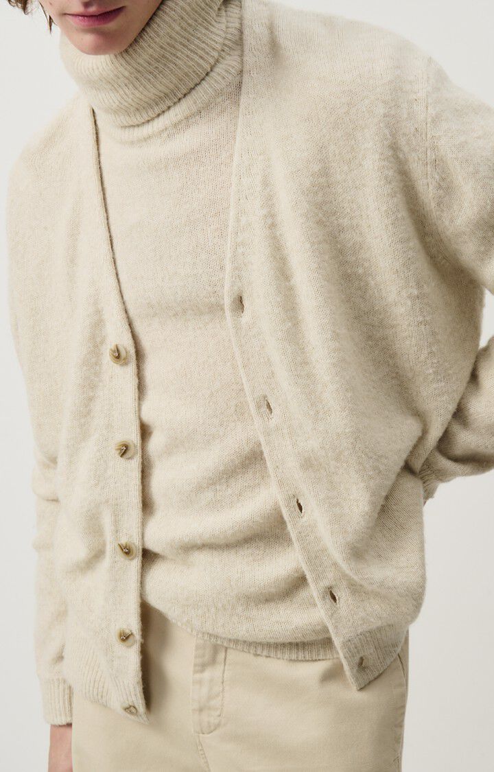 Men's cardigan Falyday - MELANGE BISCUIT - Beige - M