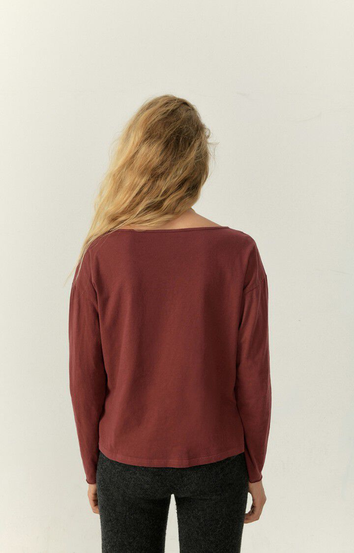 Women's t-shirt Aksun, DARK RED, hi-res-model
