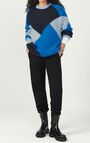 Women's jumper Pinobery, JACQUARD BLUE, hi-res-model
