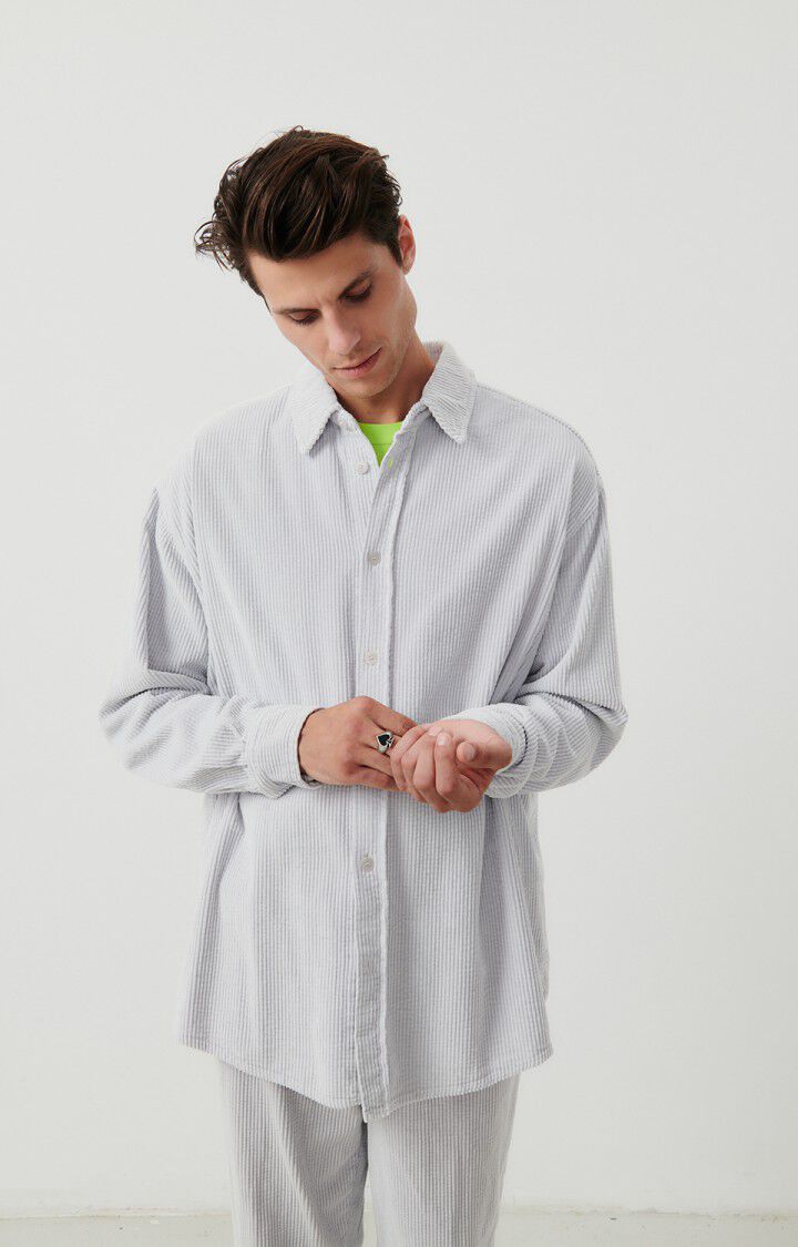 Men's shirt Padow, VINTAGE SILVER, hi-res-model