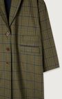 Women's coat Nelabird, BROWN TARTAN, hi-res