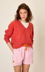 Women's jumper Razpark - LOVE MULTIMELANGE - Red - TU