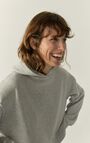 Damenkapuzensweatshirt Ganow, HELLGRAU MELIERT, hi-res-model