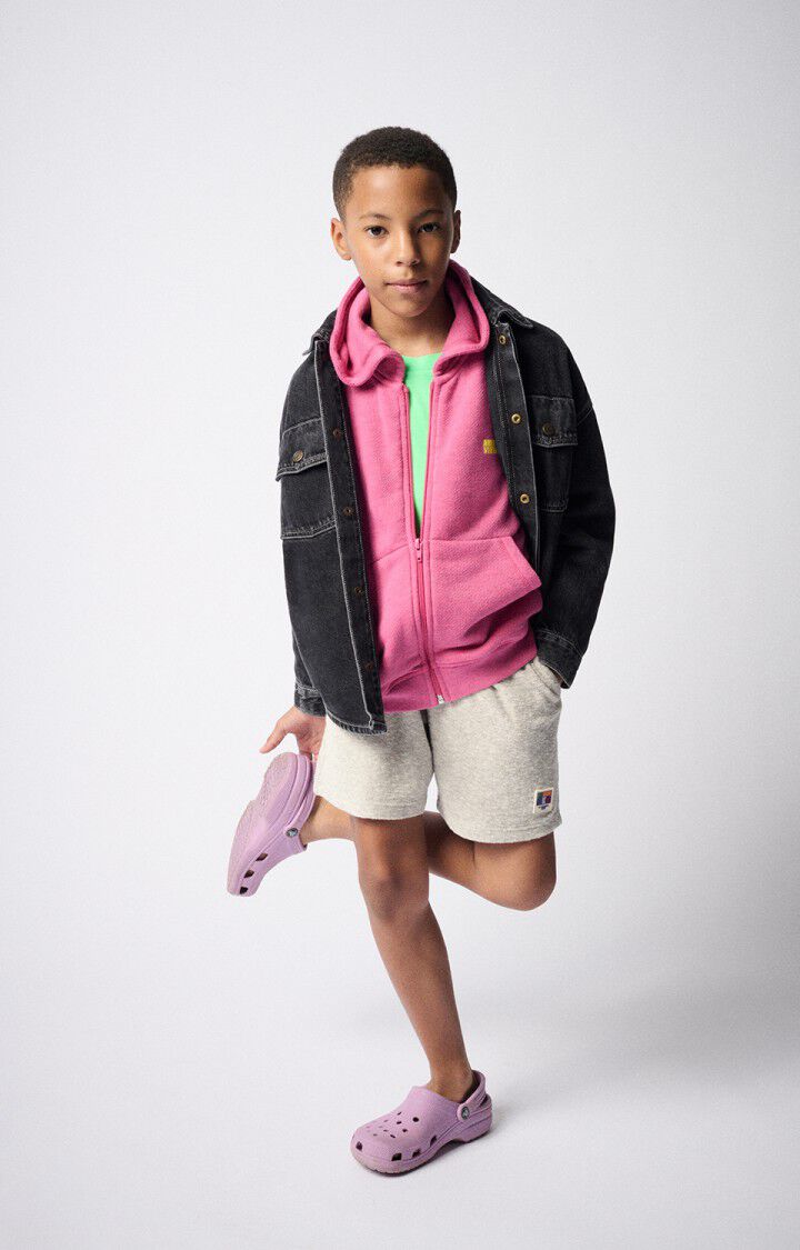 Kid's hoodie Doven, OVERDYED FLUO GERANIUM, hi-res-model