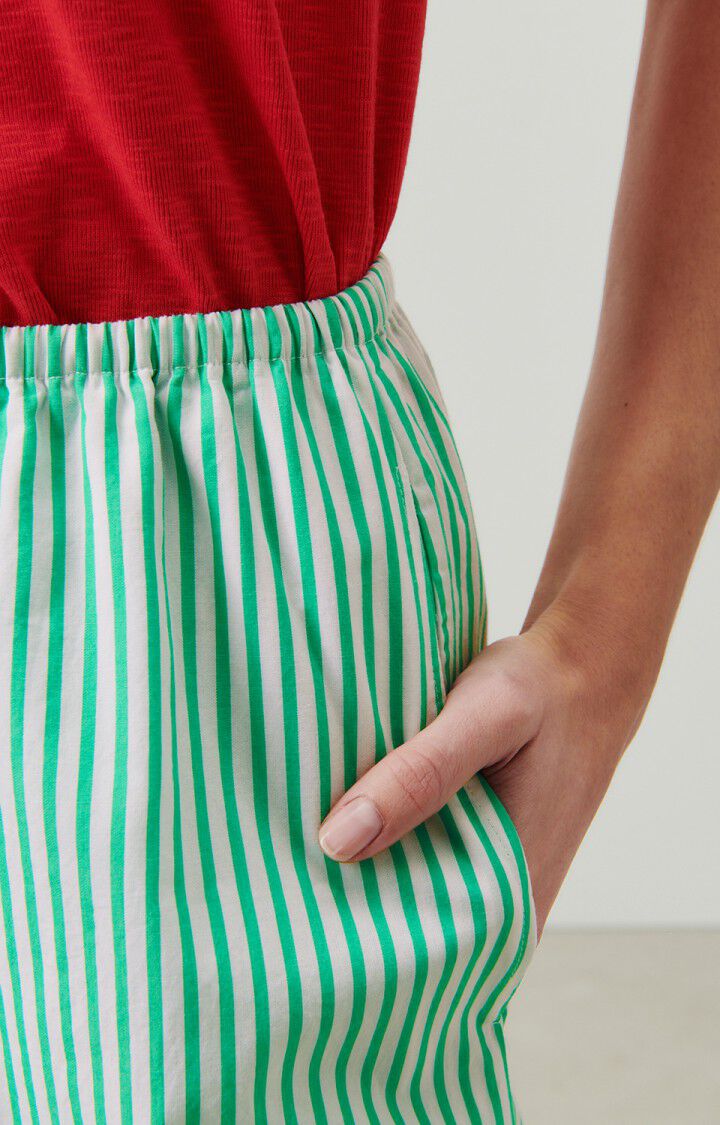 Women's skirt Zypobay - MENTHOL STRIPES - White - Vert - S