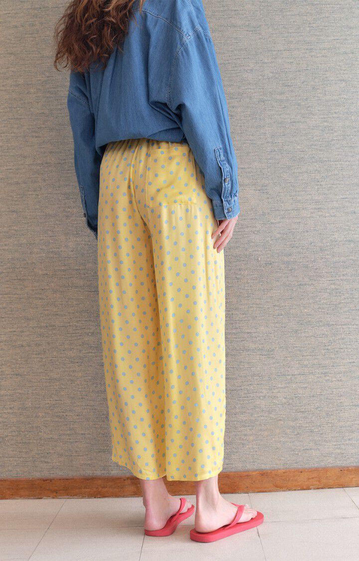 Women's trousers Bovalow - MARTHE - Yellow - Bleu - XS