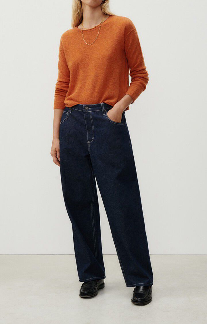 Women's jumper Zyrobow - PUMPKIN MELANGE 55 Long sleeve Orange