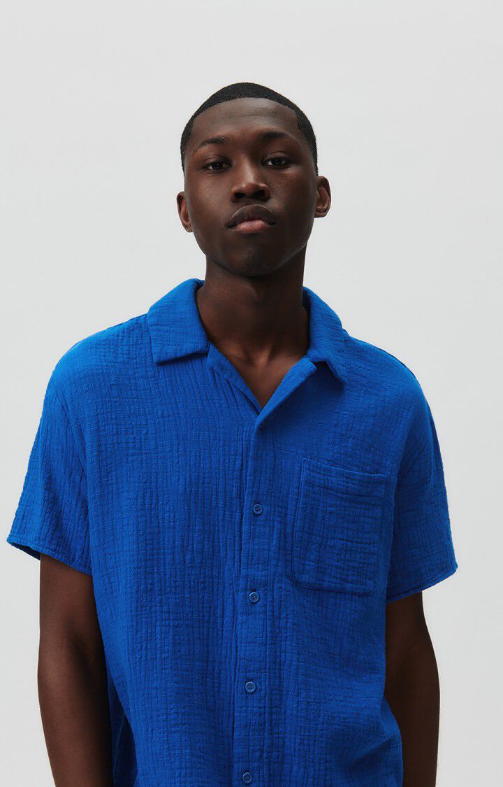 Men's shirt Oyobay, AZURE, hi-res-model