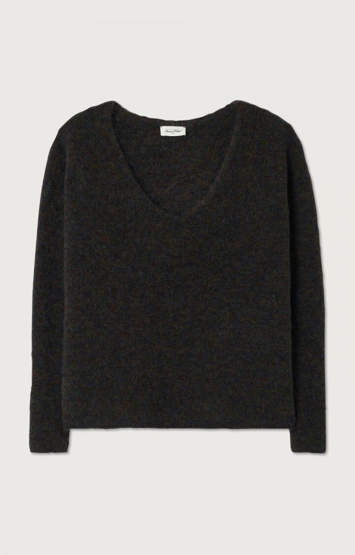 Women's jumper Tyji - MULTIMELANGE BARK - Brown