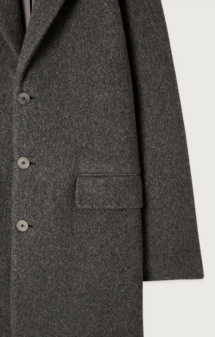 Men's coat Bazybay, MELANGE CHARCOAL, hi-res