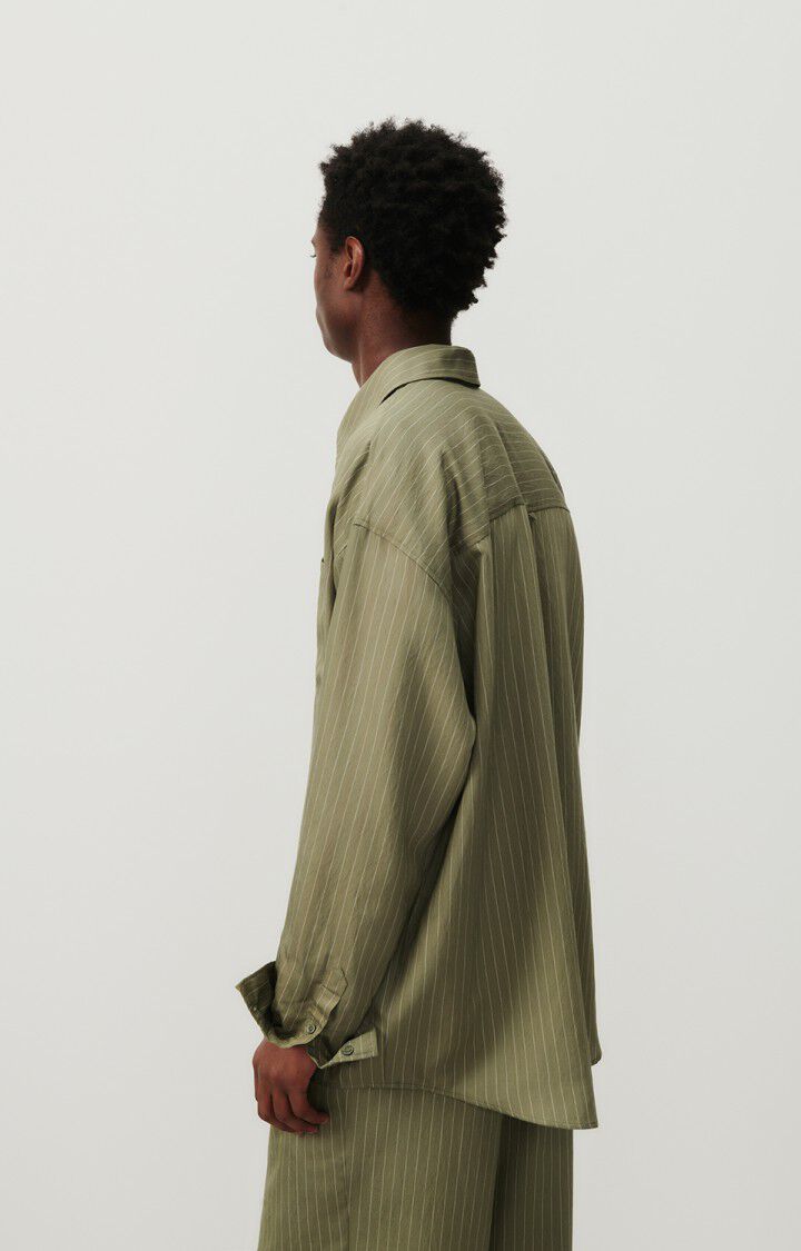 Men's shirt Okyrow, OLIVE STRIPED, hi-res-model
