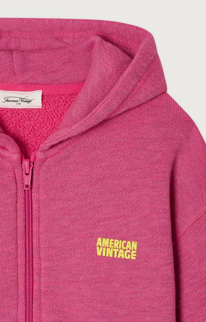 Kid's hoodie Doven, OVERDYED FLUO GERANIUM, hi-res