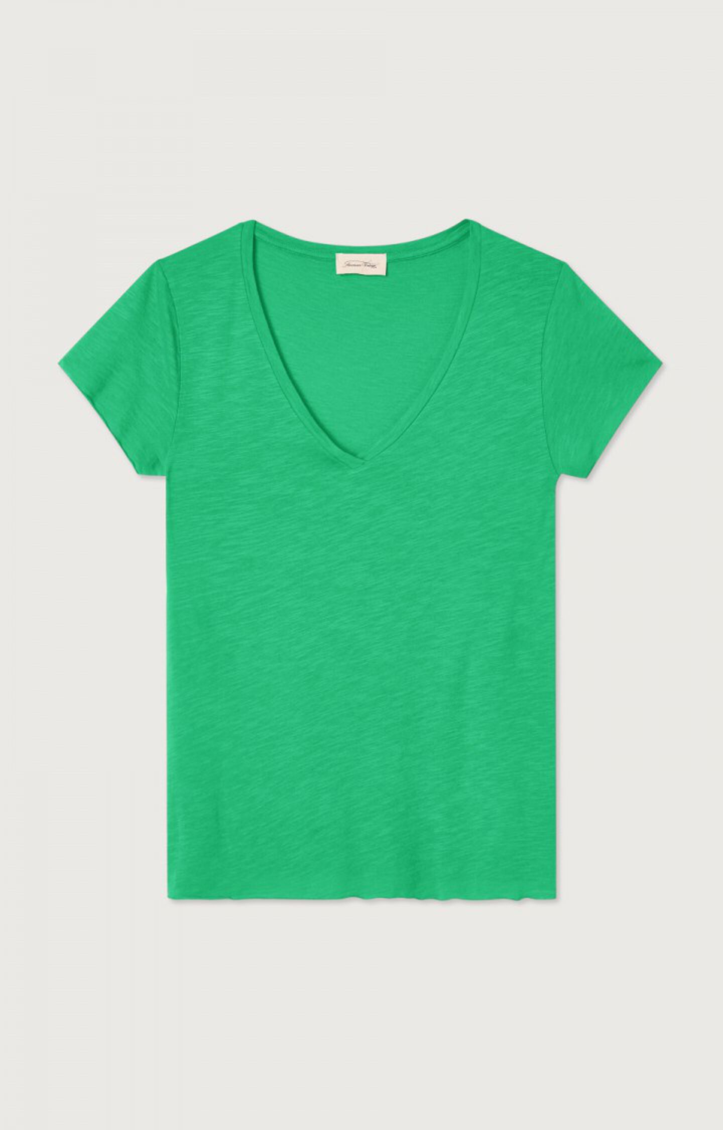 15 Grün Damen-T-Shirt Kurze American Ärmel - Jacksonville MENTHOL Vintage | E23 - VINTAGE