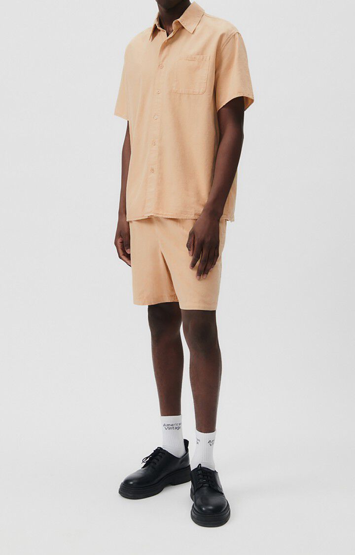 Men's shirt Vaystreet - PORRIDGE 23 Short sleeve Beige - E23