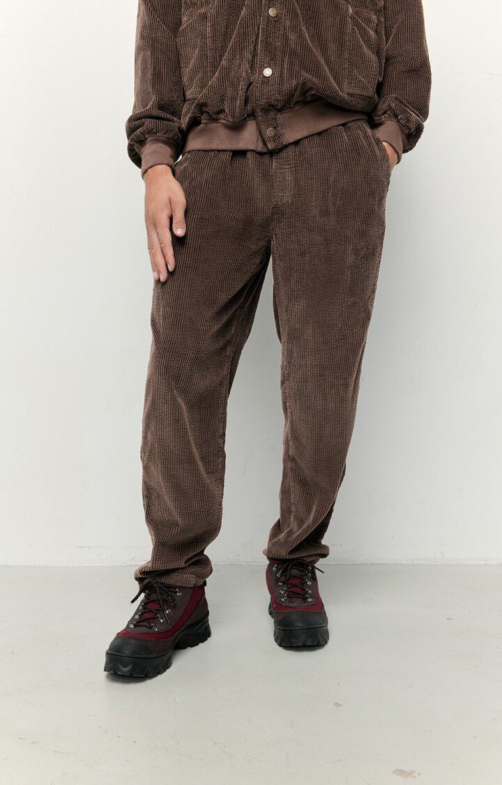 Men's trousers Padow - CHOCOLATE Brown H22 American Vintage