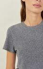 Camiseta mujer Ypawood - ANTRACITA JASPEADO - Negro - S