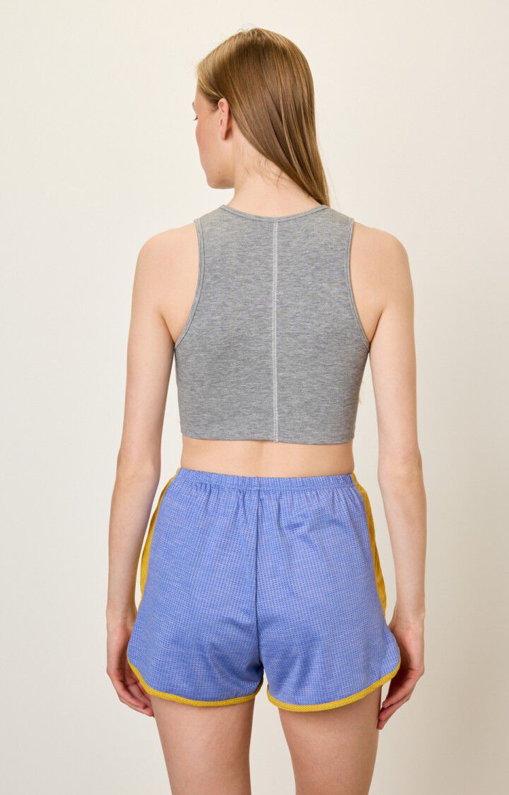 Women's shorts Vamy - TRICOLOR BLUE YELLOW AND GREY - Blue - Jaune - Gris - S