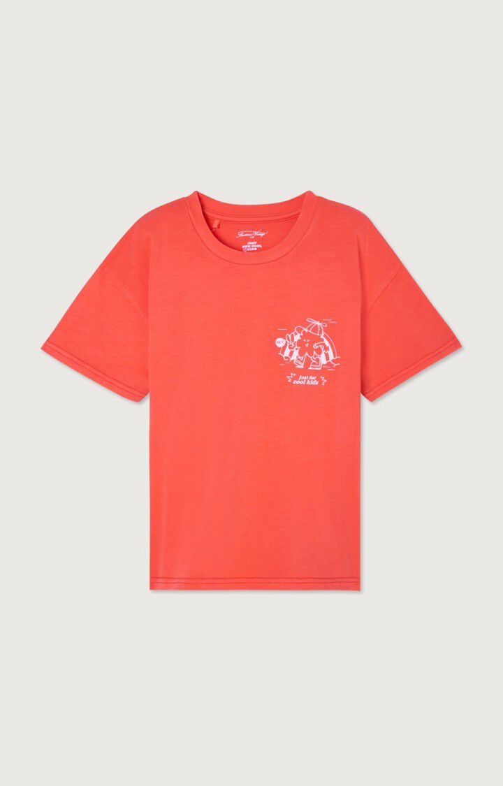 Camiseta niños Fizvalley, ESCARLATA VINTAGE, hi-res