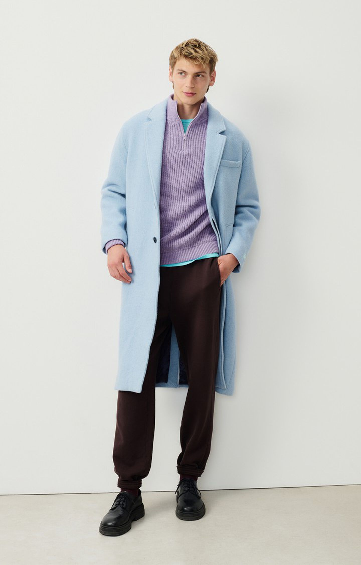 Iris | Pull col V en coton et cachemire - Femme | FR