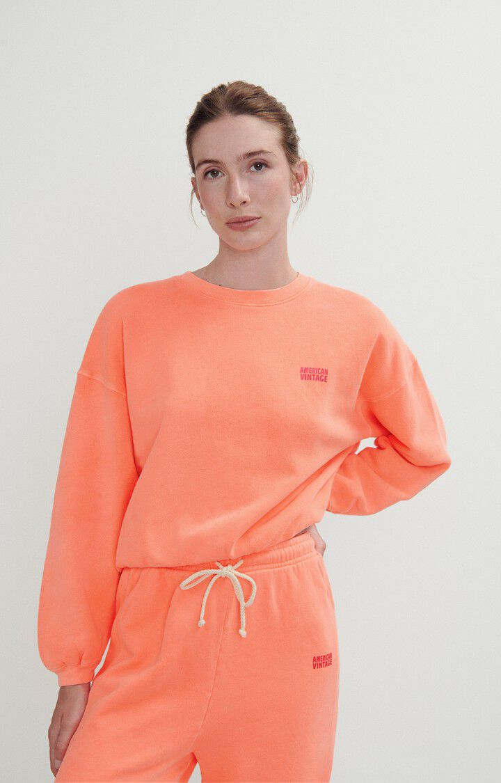Women's sweatshirt Izubird, FLUORESCENT ORANGE, hi-res-model
