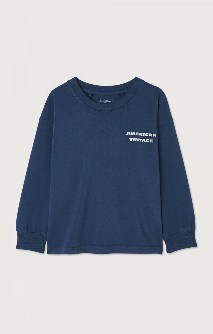 T-shirt enfant Fizvalley - ASTRE VINTAGE - Bleu