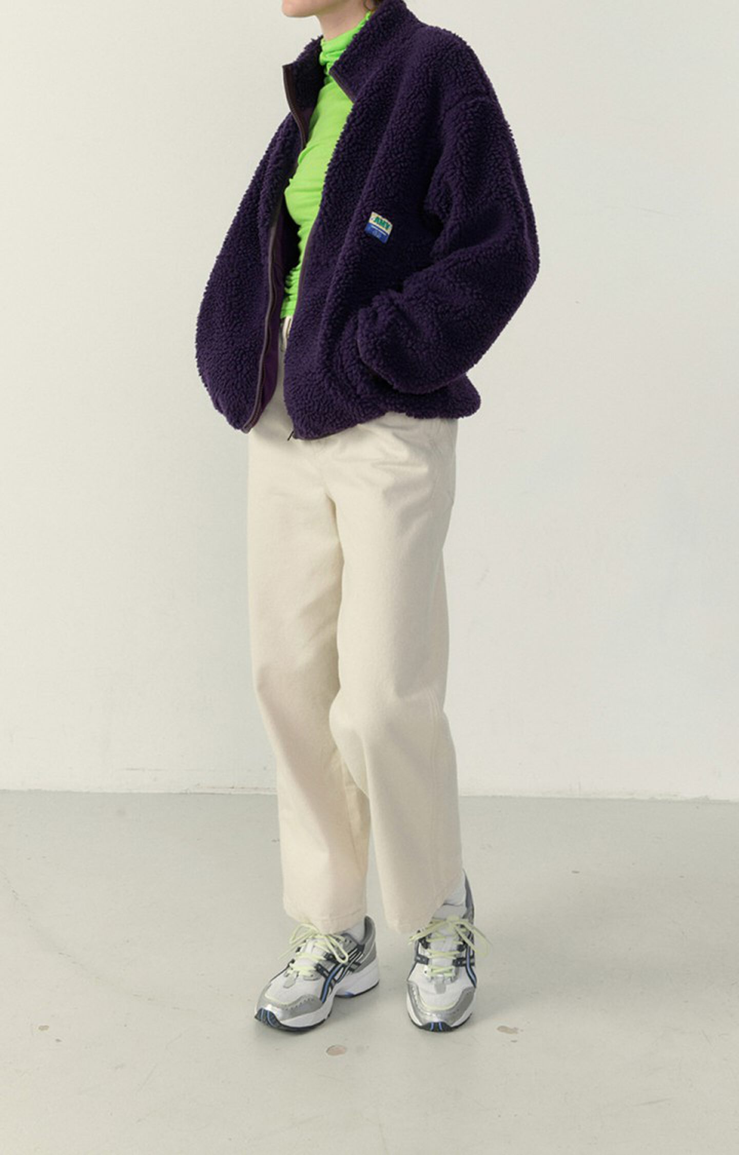 Women's jacket Hoktown PLUM Long sleeve Violet H22 American Vintage