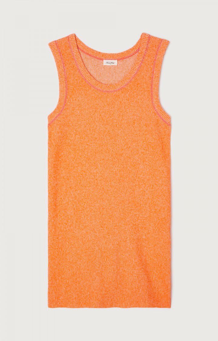 Women's dress Tawabay - ORANGE AND MARSHMALLOW - Orange - Rose