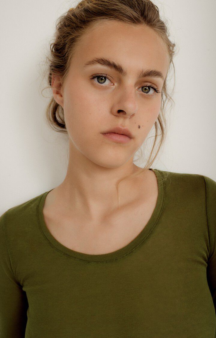 T-shirt femme Massachusetts, OLIVE VINTAGE, hi-res-model