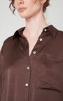 Women's shirt Widland, CHOCOLATE, hi-res-model