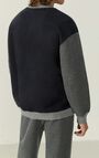 Herensweater Tuzbay, GRAU GESTREIFTES KOOLSTOF GEVLEKT, hi-res-model