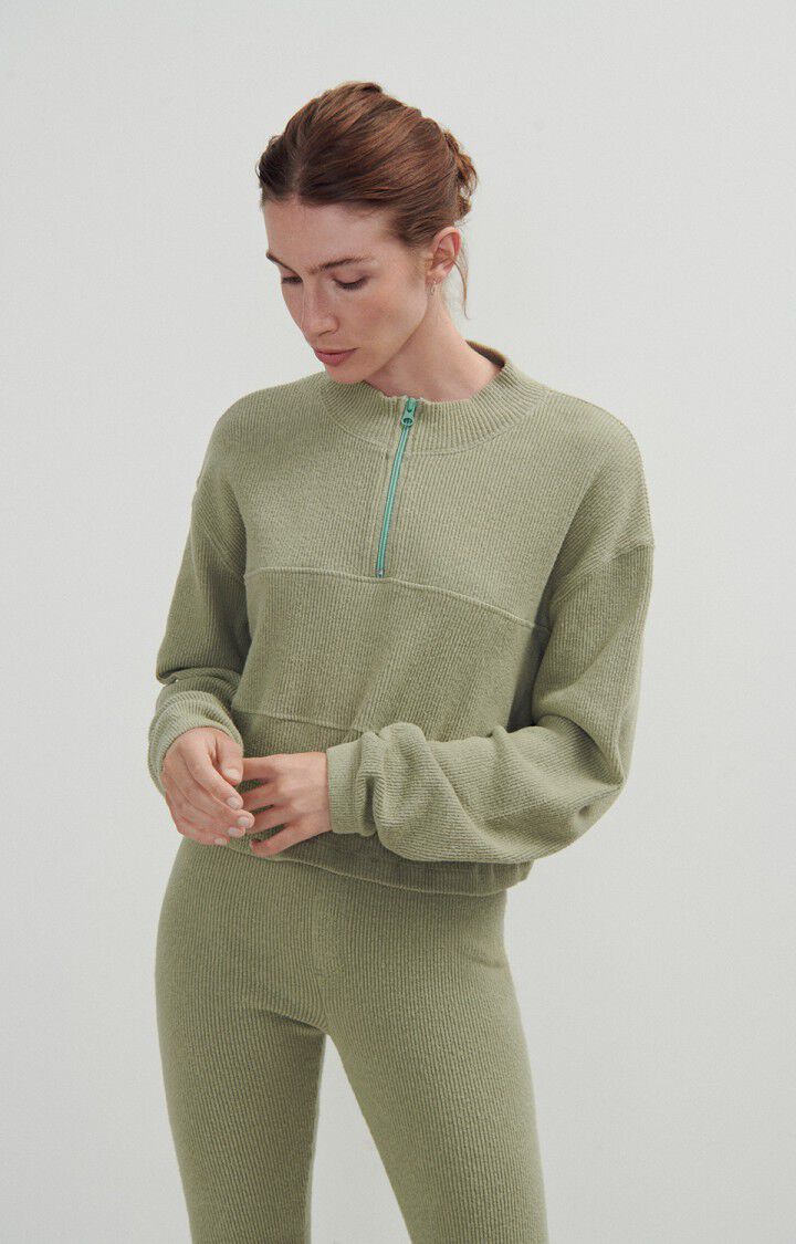 Damessweater Pyboo, LICHT KAKI, hi-res-model