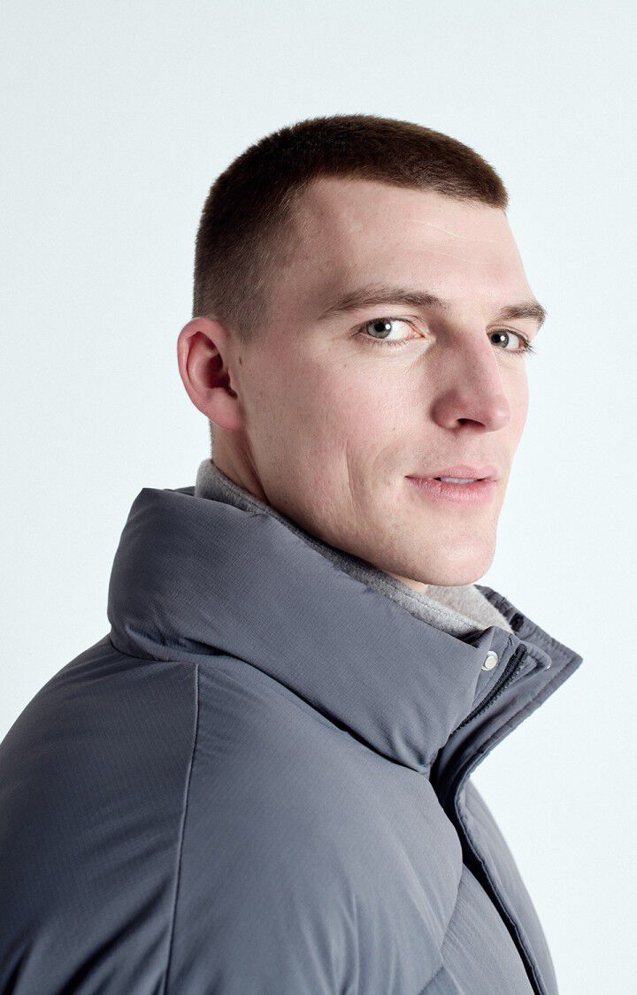 Men's padded jacket Zaxoo, STEEL, hi-res-model