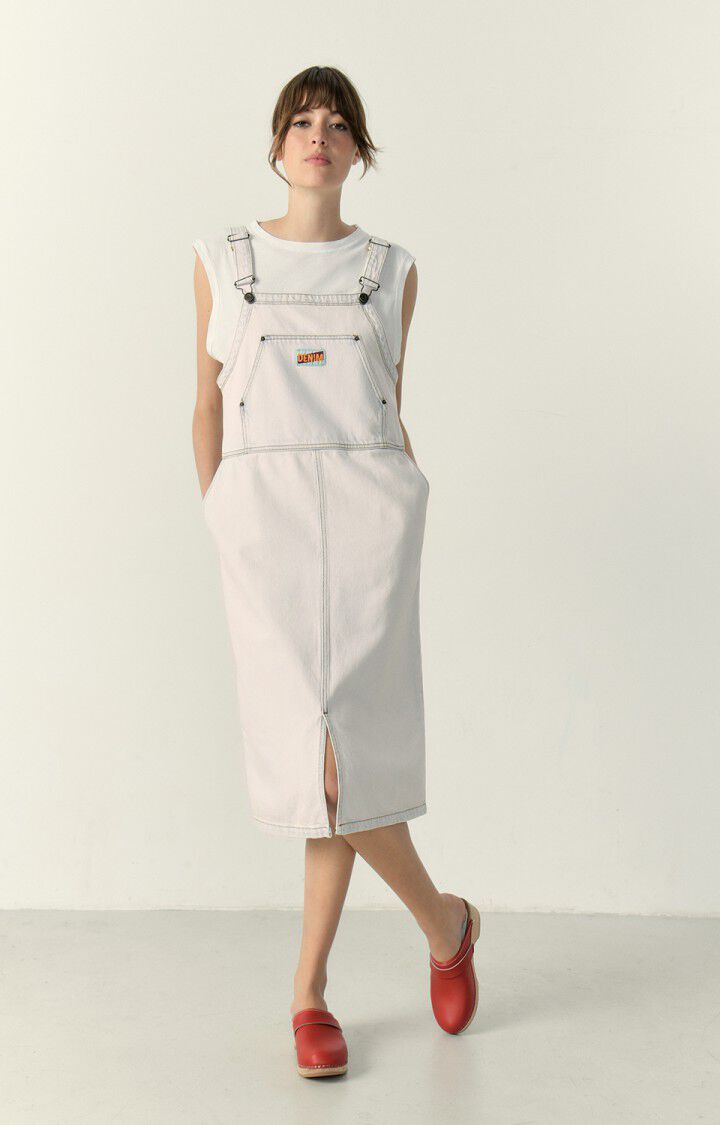 Women's Denim Pinafore Skirt Dress – Stylestone