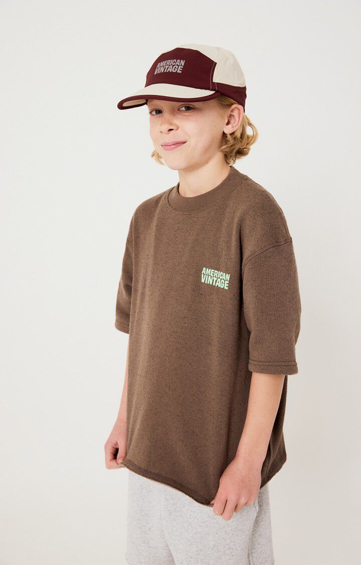 Kindersweatshirt Evona - &Uuml;BERF&auml;RBTES BRAUN - Braun