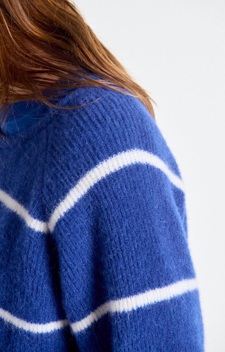 Women's jumper Vitow, ROYAL BLUE WITH WHITE STRIPES, hi-res-model