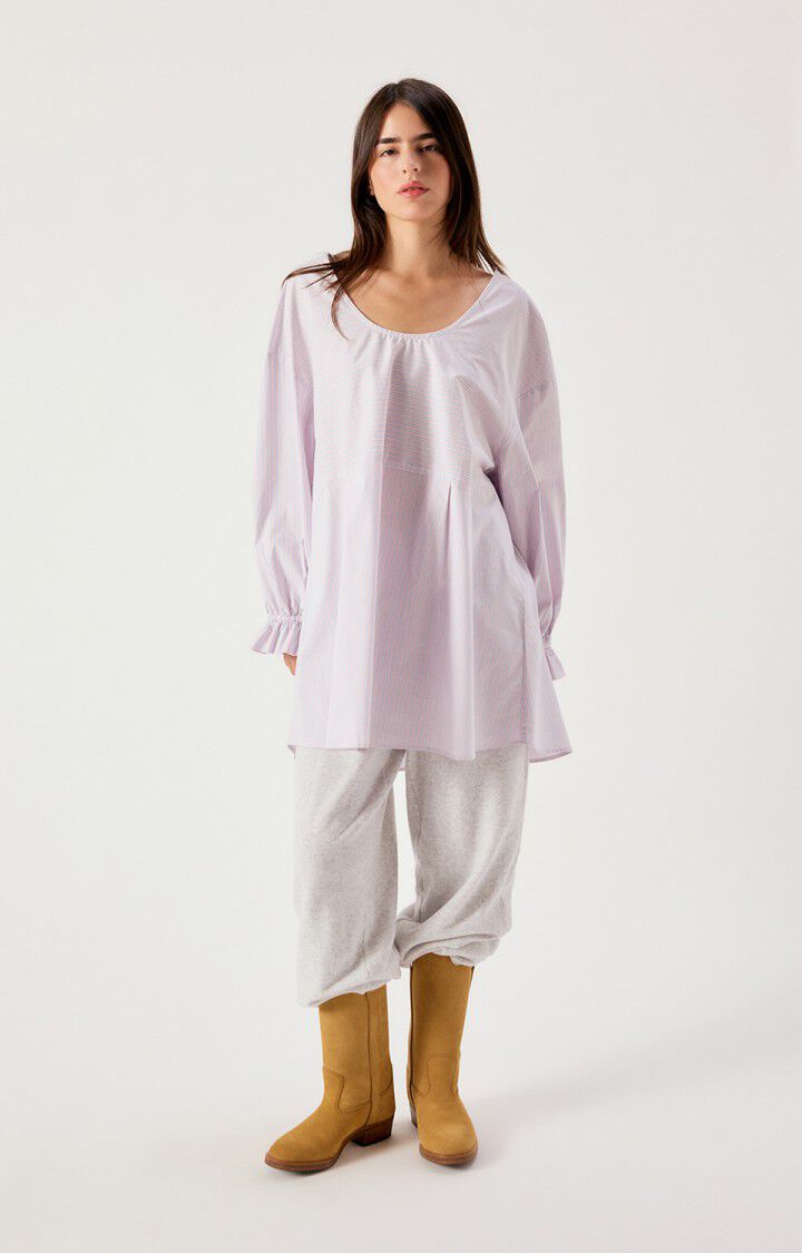 Women's dress Soabird - SOFT STRIPES - Pink - Violet - Rouge