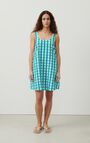 Women's dress Naroz - AQUATIC VICHY - Blue - Blanc - S