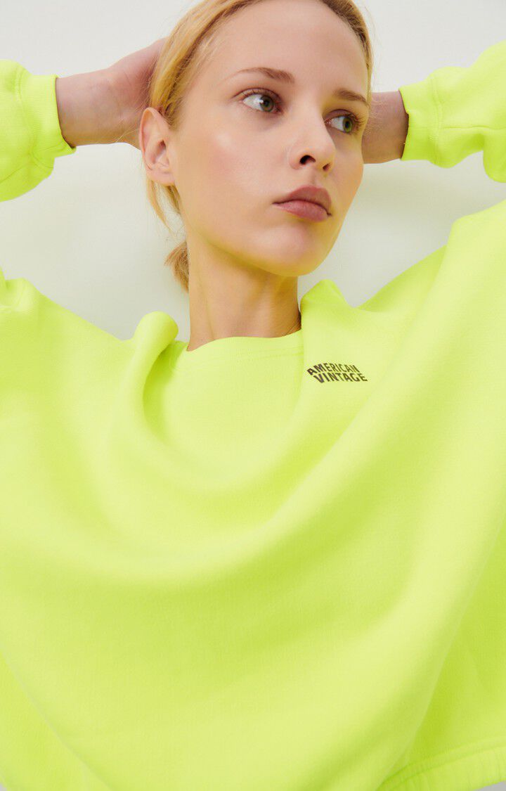 Women's sweatshirt Izubird, NEON YELLOW, hi-res-model