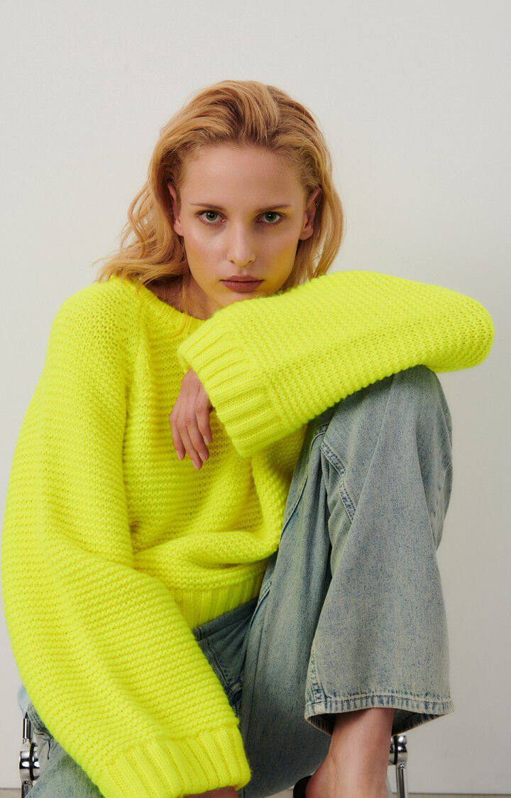 Pull femme Nolcity, JAUNE FLUO, hi-res-model