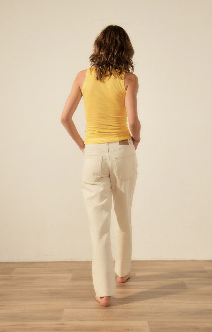 Women's tank top Massachusetts - BRIOCHE VINTAGE - Yellow - S