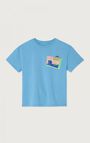 Kinderen-T-shirt Fizvalley, AZUR BLAUW VINTAGE, hi-res
