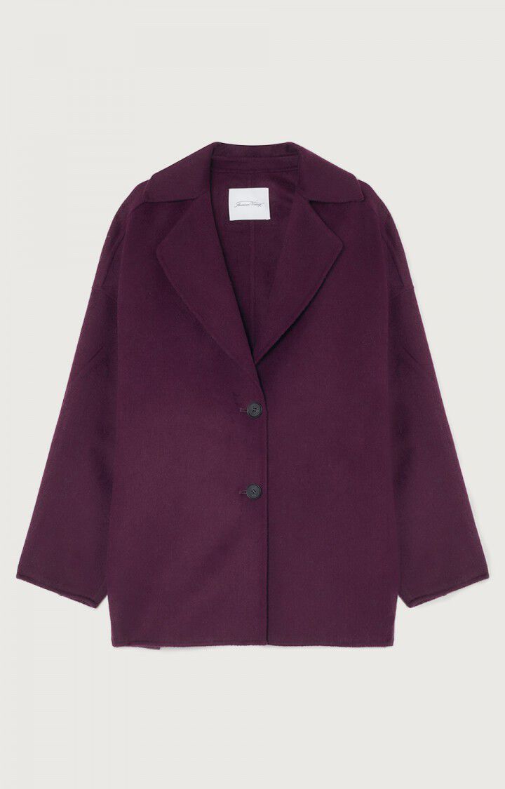 Women's coat Dadoulove - PURPLE MELANGE 46 3/4-sleeve Violet - H22 