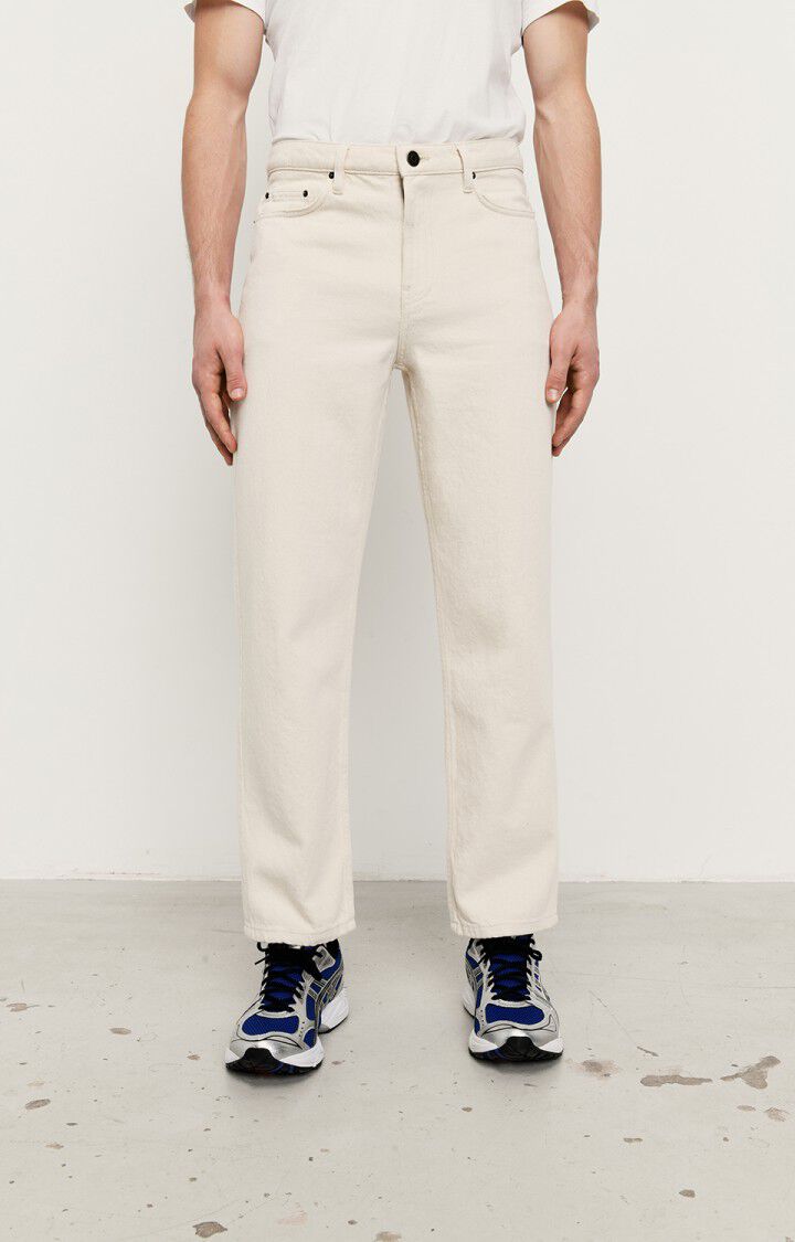 Men's straight jeans Tineborow, ECRU, hi-res-model
