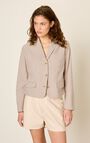 Blazer femme Kybood - RAYURES BEIGES - Beige - Marron - S
