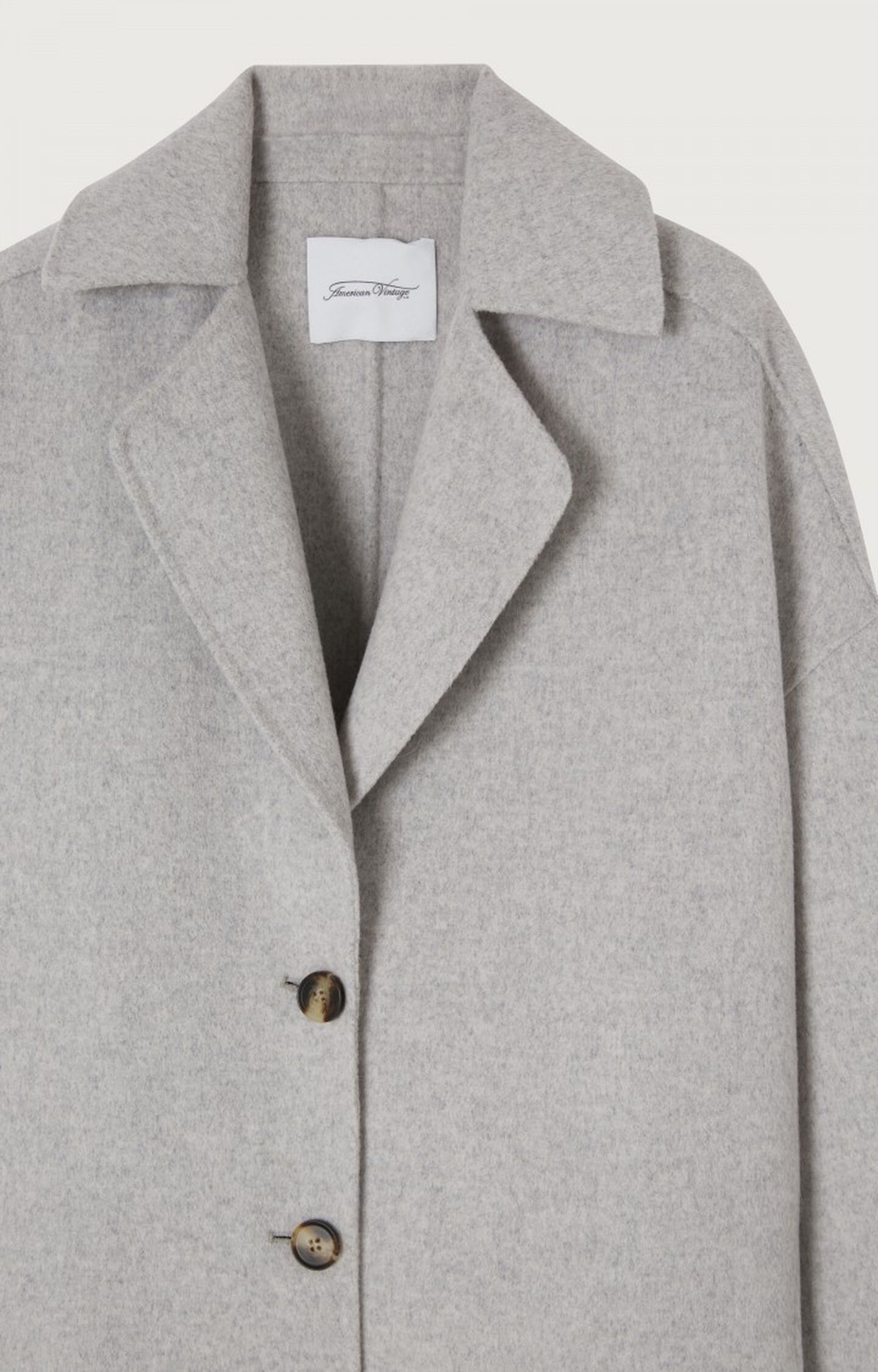 Louis Vuitton Wollmantel weiß Fuchspelz Capelet Grau Wolle ref.117120 -  Joli Closet